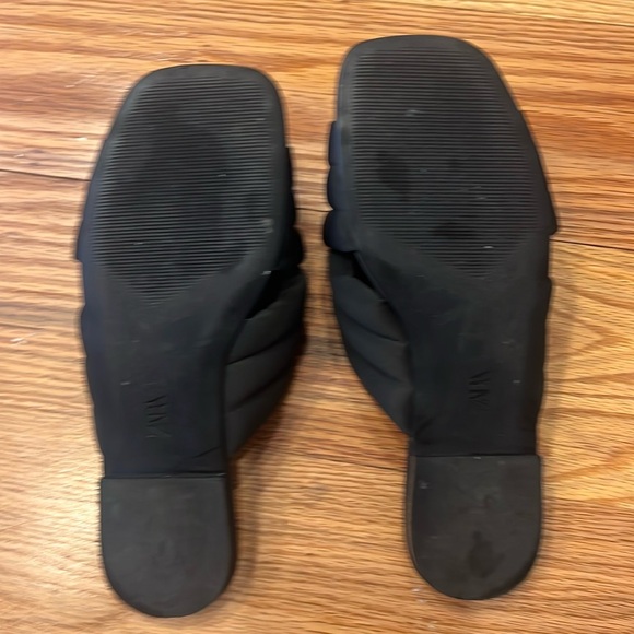 Zara Tufted Slides- Black matte satin size 37 - Picture 4 of 8